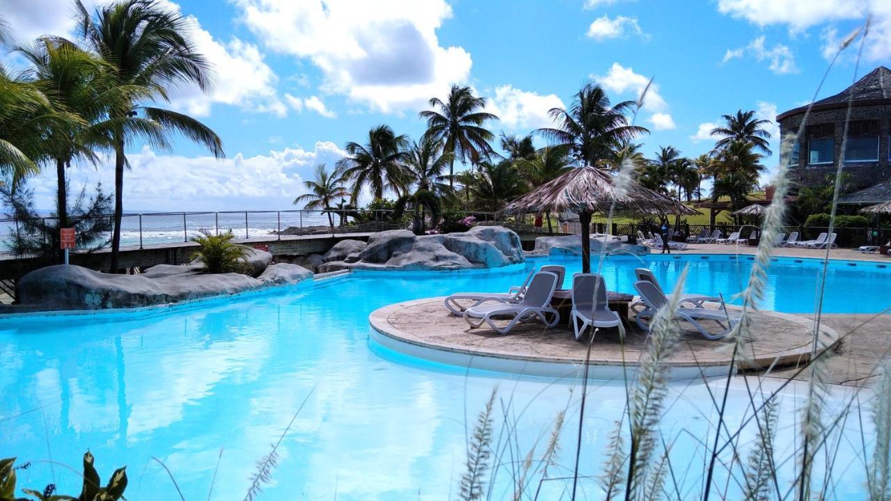 Studio Avec Grande Piscine, Plage Cannelle Caraibes Saint-Francois  Kültér fotó